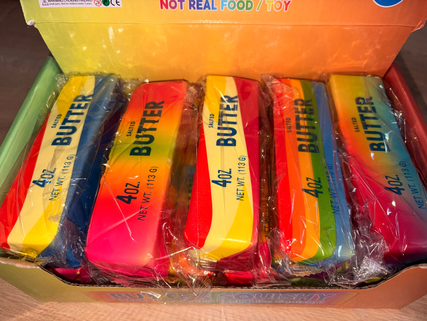 Rainbow slow rise butter squishy
