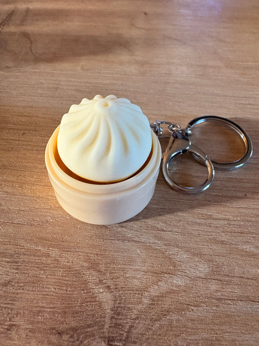 Light up dumpling clicker keyring