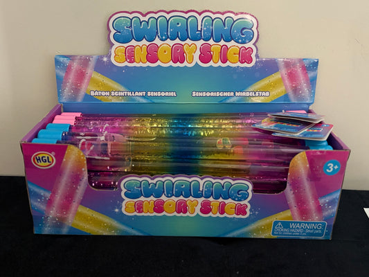 Swirling sensory sticks
