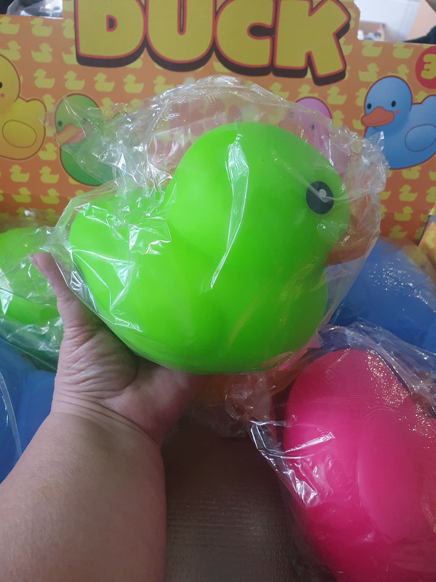 Jumbo squishy foam/dough filled ducks