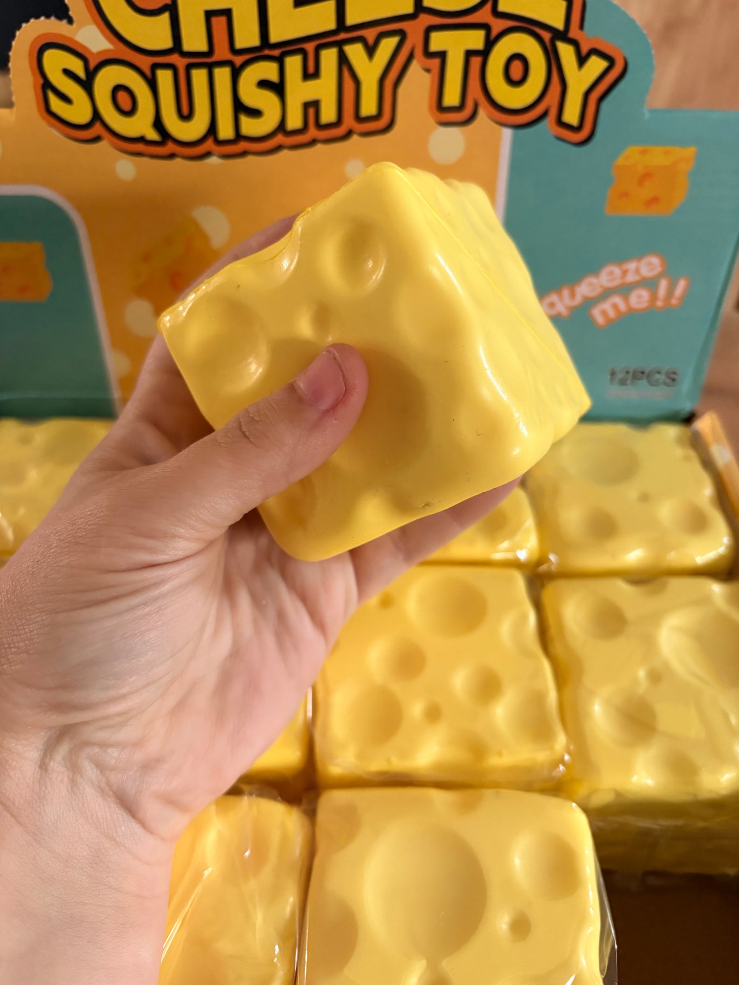 Slow rise foam square cheese squishy 7cm