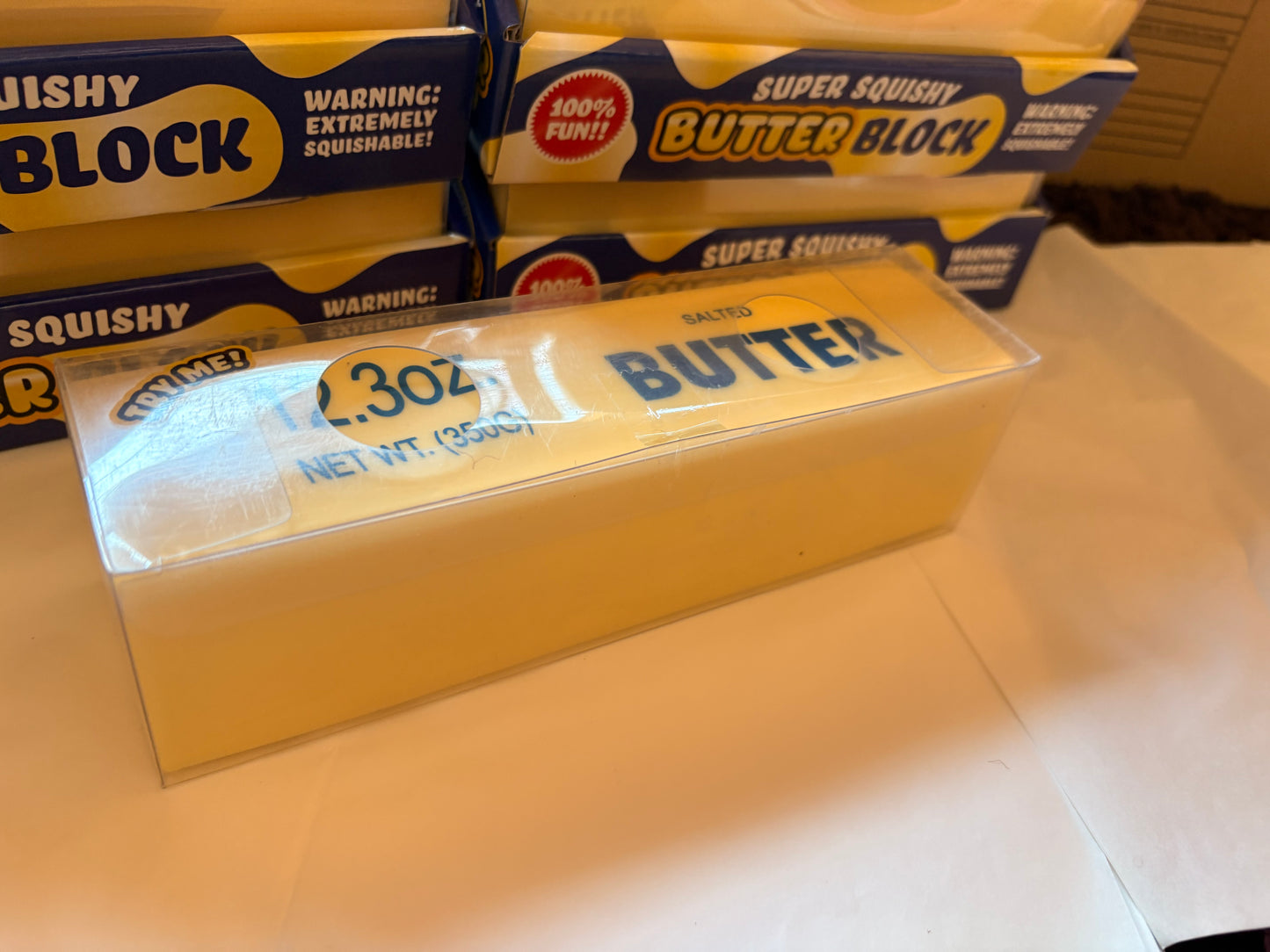 Viral foam/dough filled large squishy butter