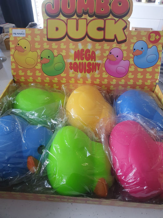 Jumbo squishy foam/dough filled ducks
