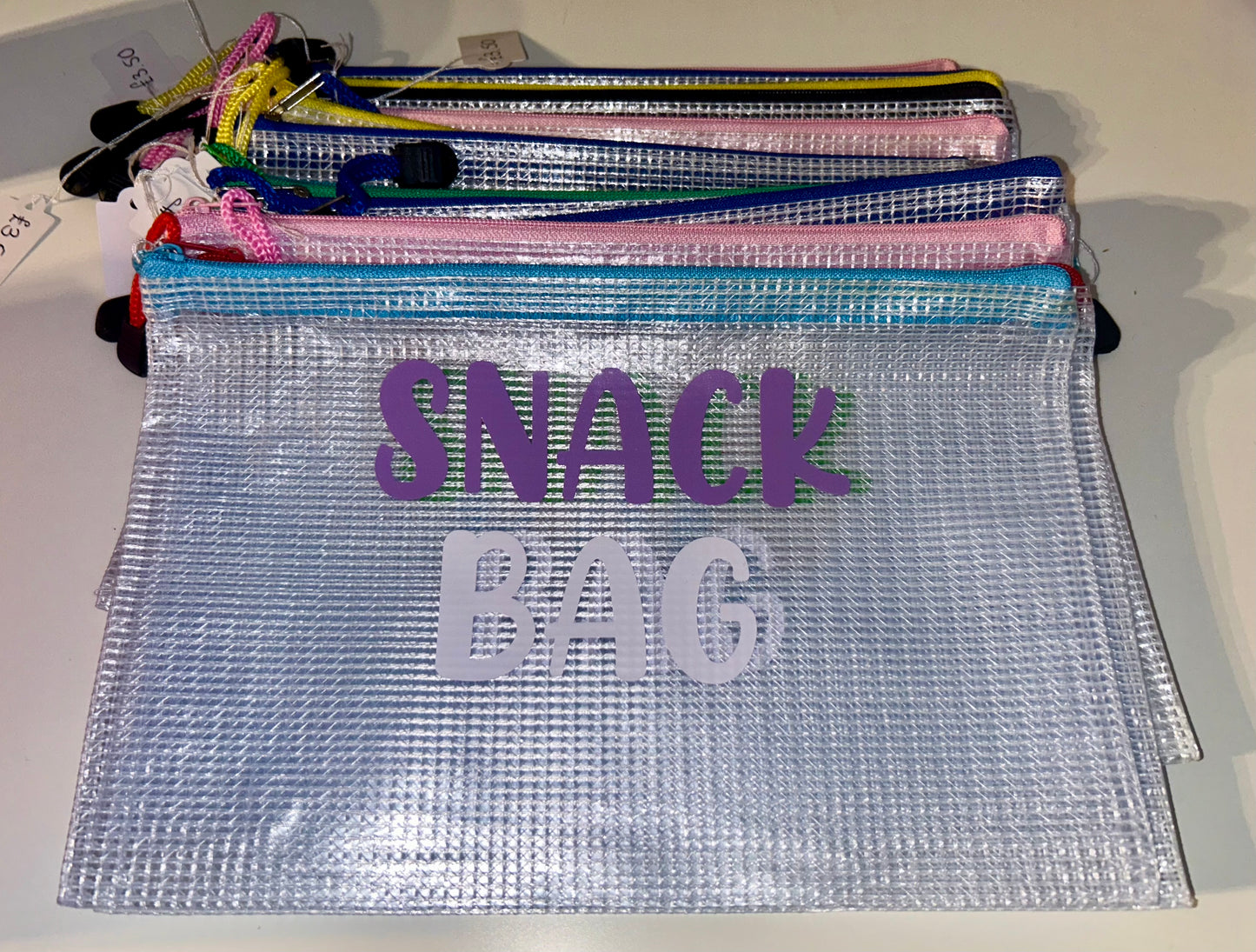Snack bags, reusable