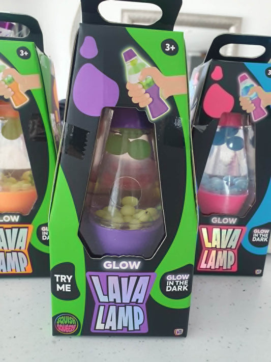 Glow in the dark large squishy lava lamp