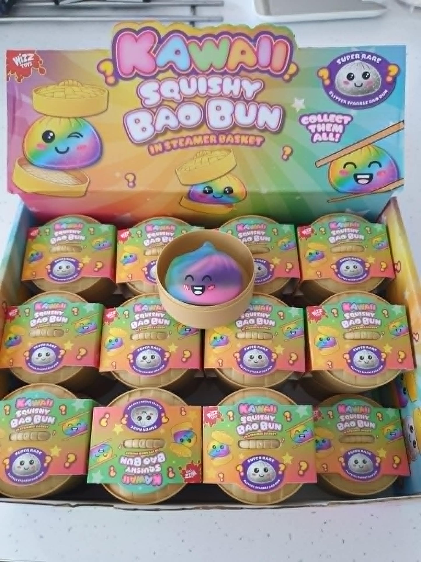 Rainbow mini dumplings