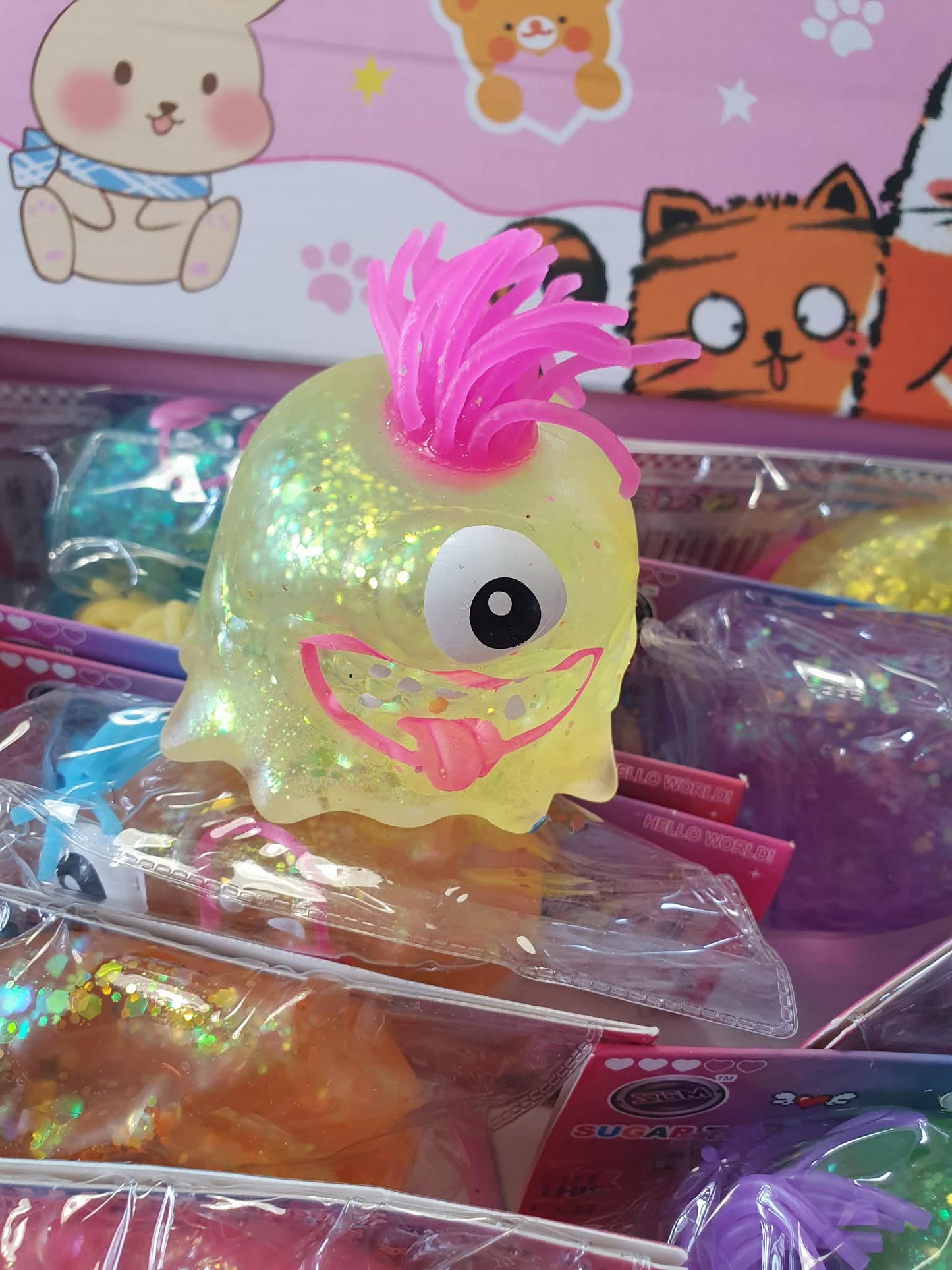 sugar squishy glitter aliens