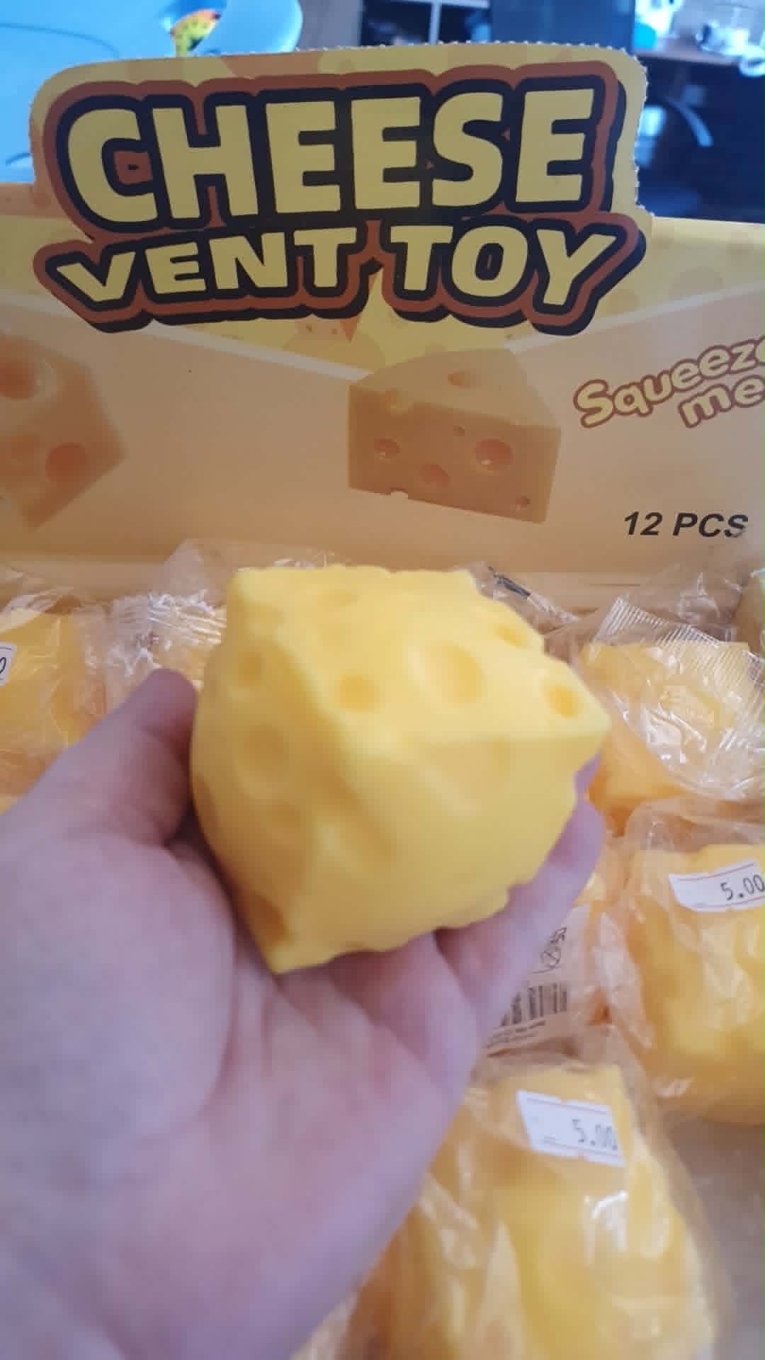 Square cheese foam filled squishy