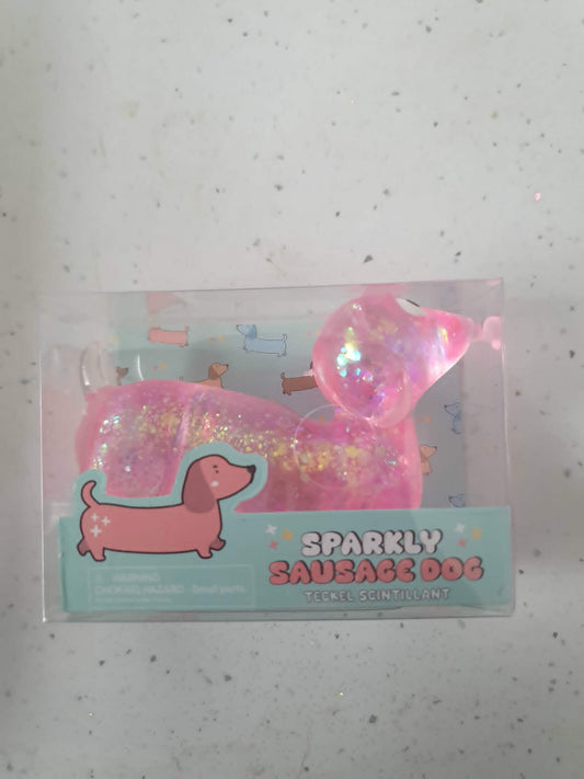 Sausage Dog glitter sugar maltose squishy