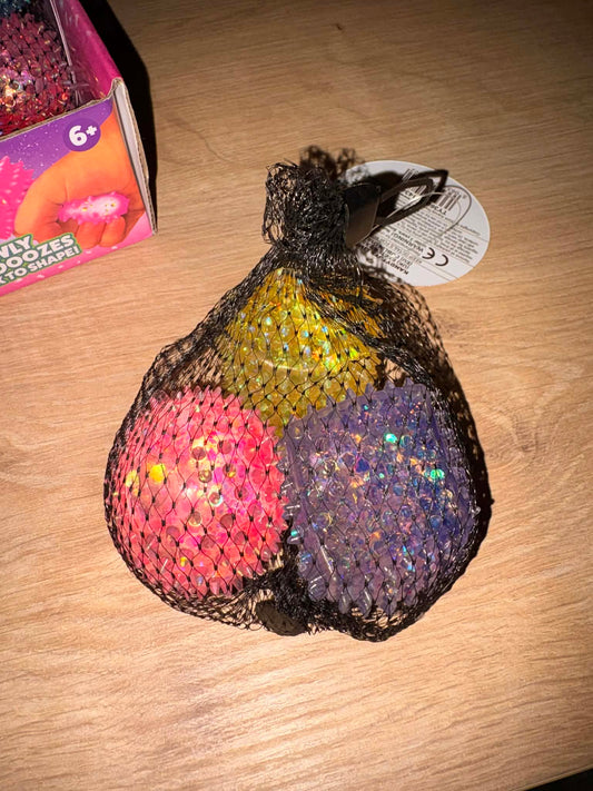 Textured squishy glitter sugar shapes