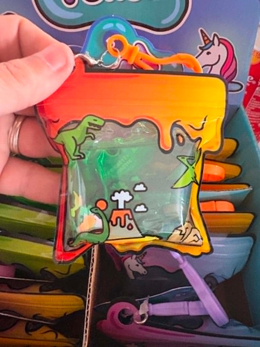 Putty Pouches, full of fun with a plastic clasp to attach to your bag