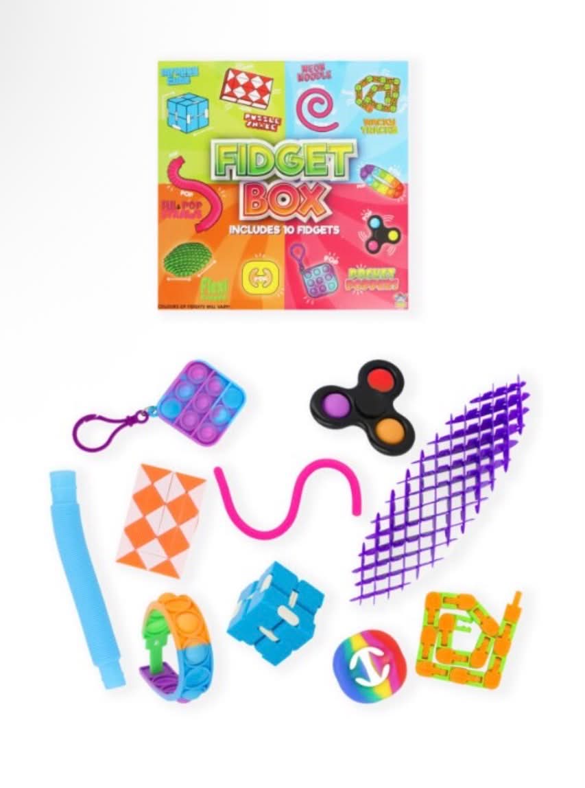 Henbrandt, Fidget Box,  a 10 fidget box of fun toys for kids