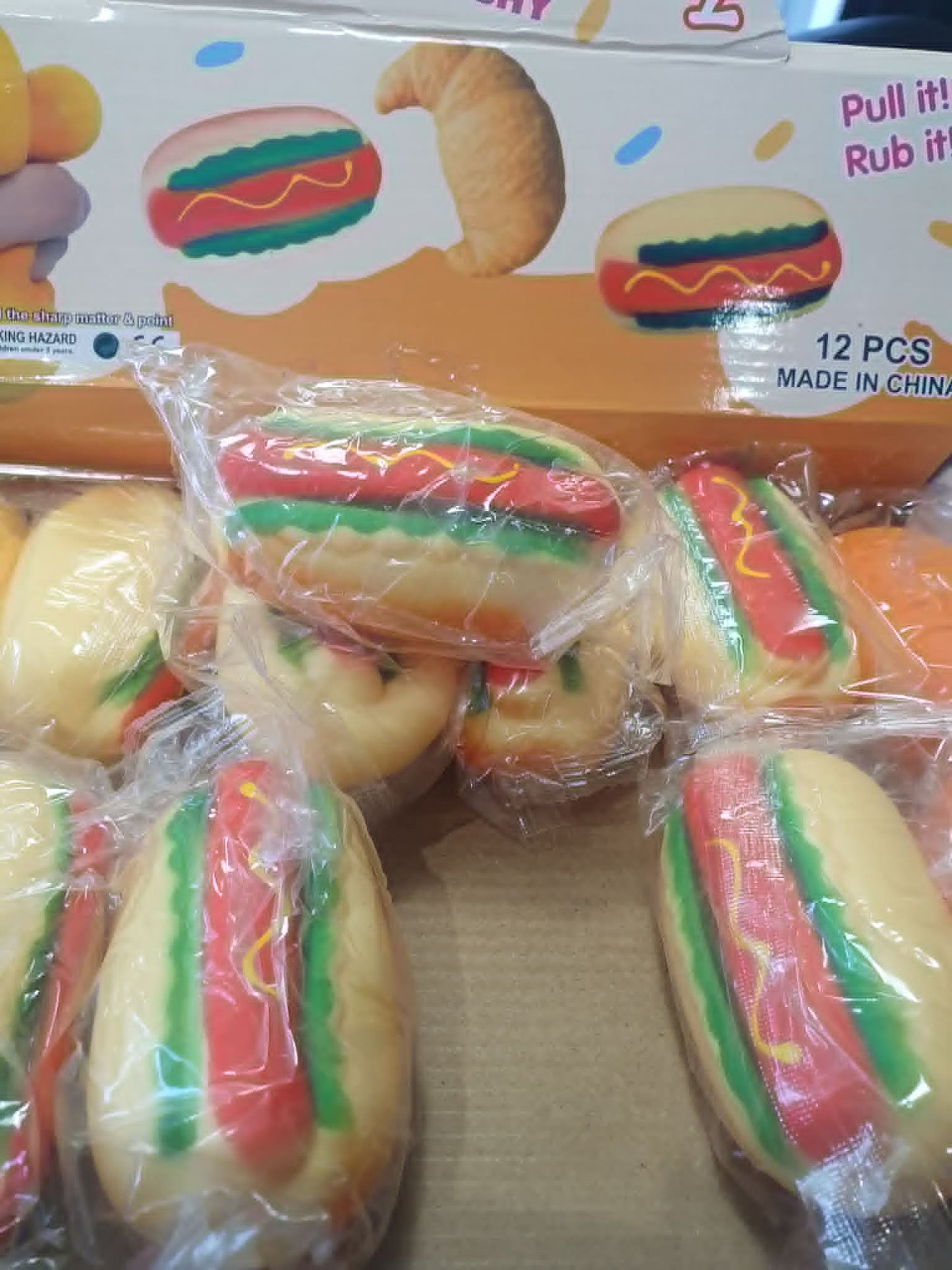 Hotdog soft squishy toy