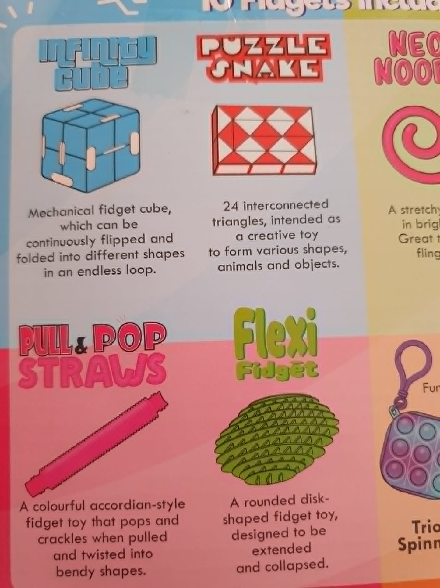 Henbrandt, Fidget Box,  a 10 fidget box of fun toys for kids