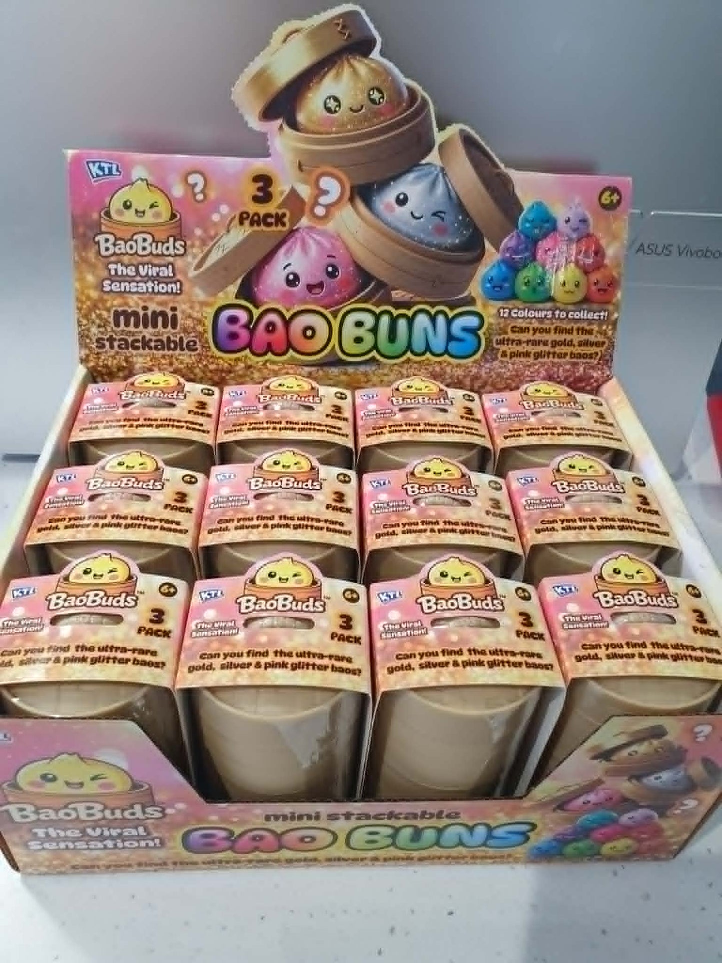Bao Buns stackable 3 pack of mystery mini squishy dumpling