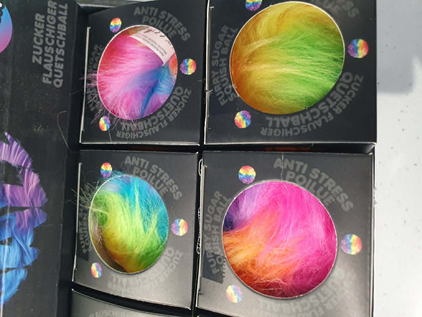 Scrunchems fury rainbow sugar maltose squish ball
