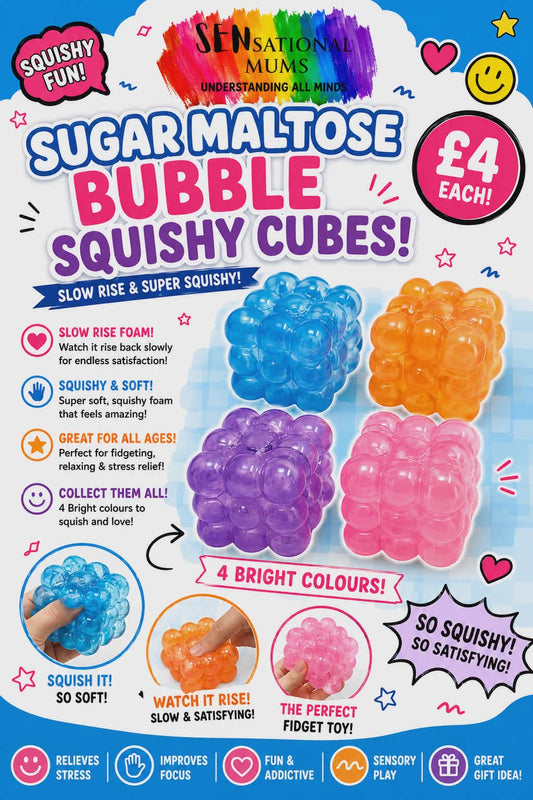 Squishy sugar maltose bubble cubes