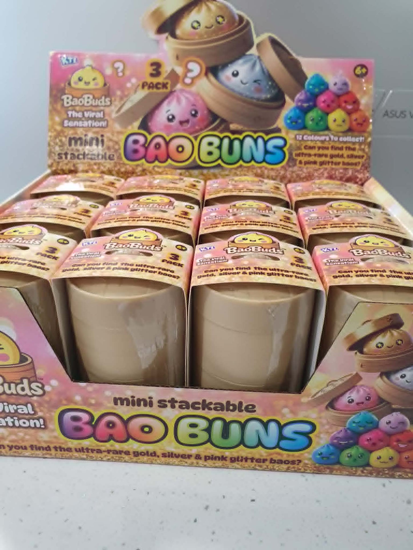 Bao Buns stackable 3 pack of mystery mini squishy dumpling