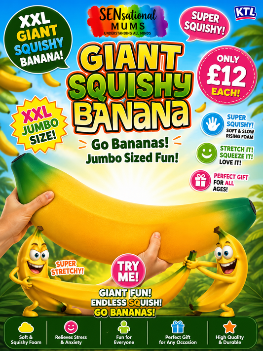 Giant squishy foam/dough filled banana
