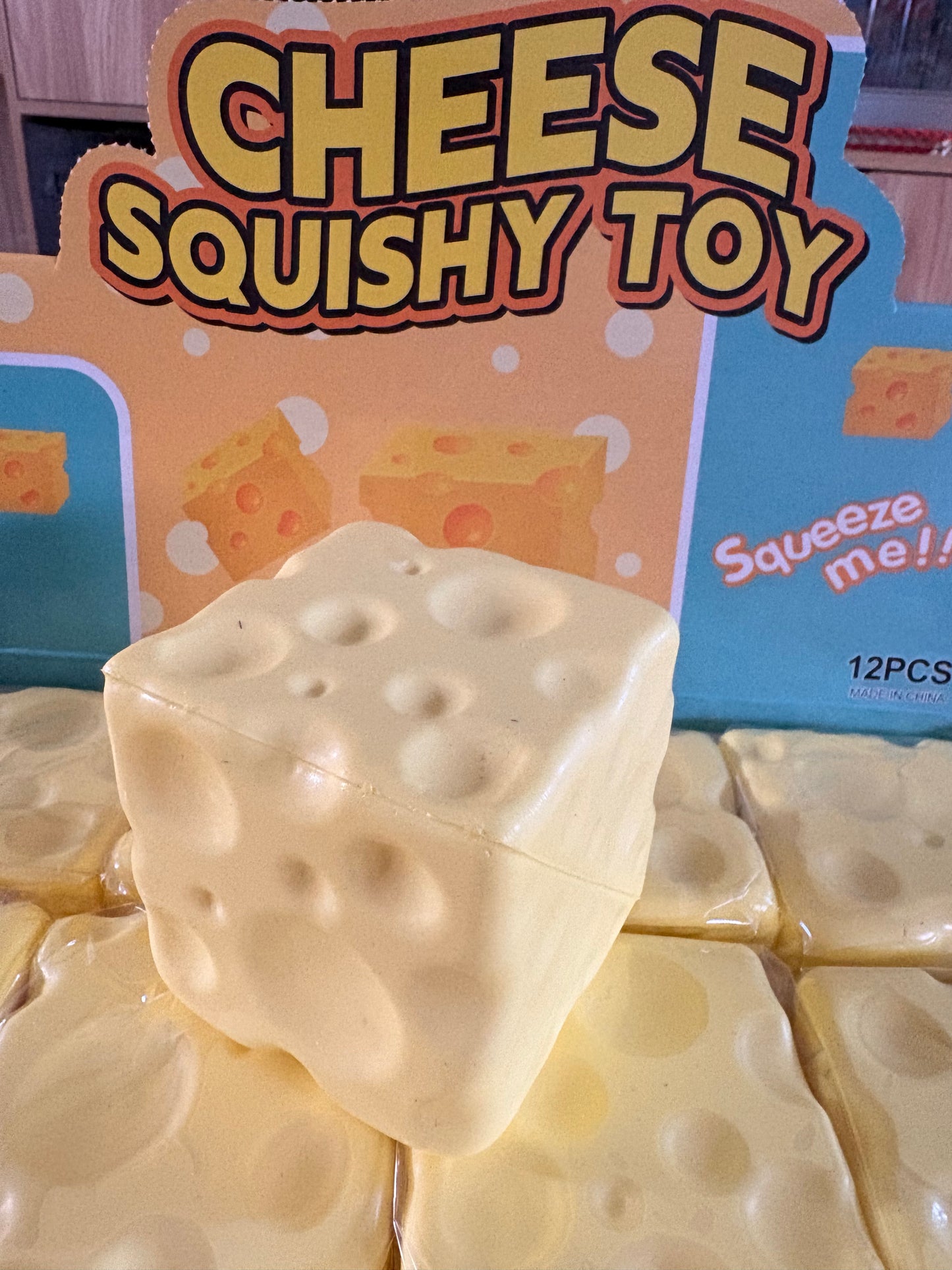 Slow rise foam square cheese squishy 7cm