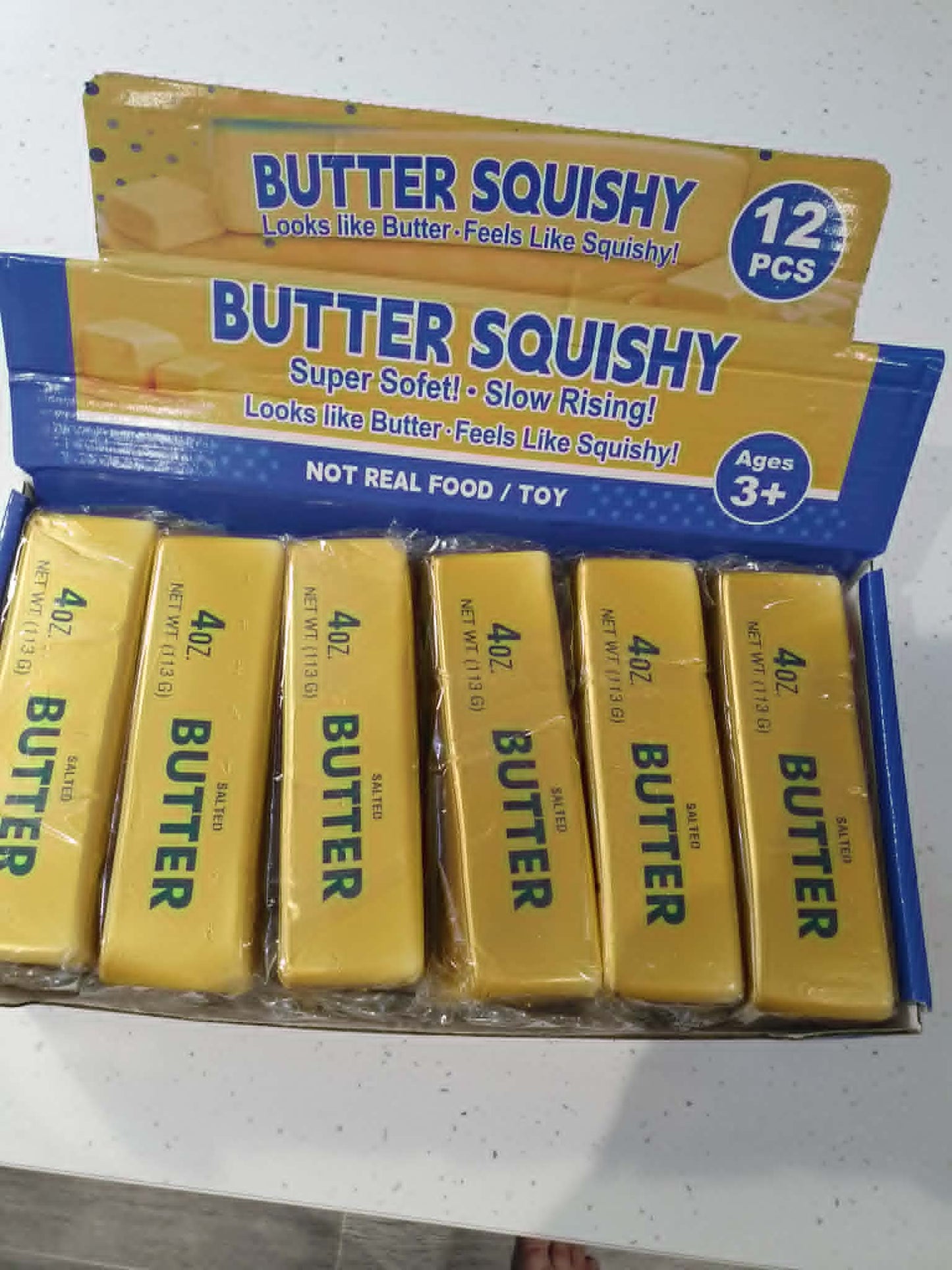 Small Gold all foam slow rise butter squishy