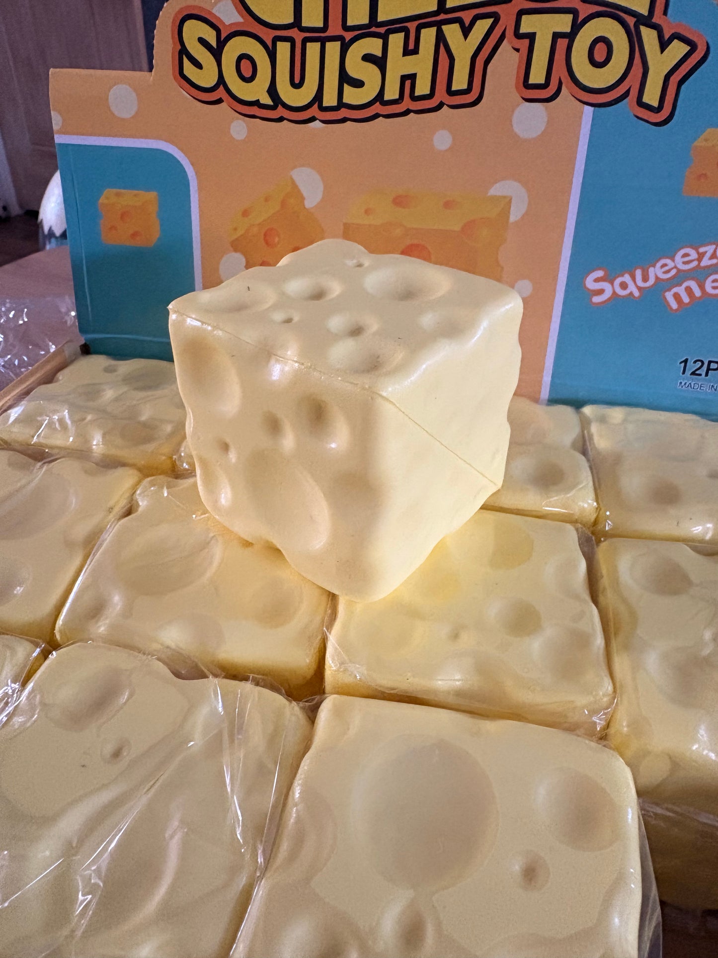 Slow rise foam square cheese squishy 7cm