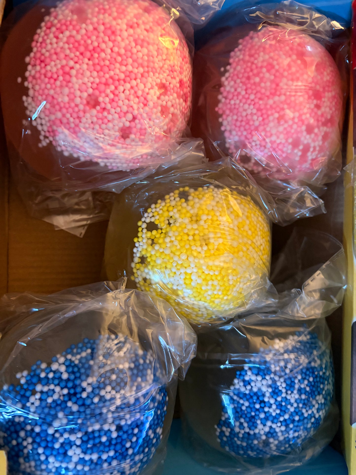 Giant gel squishy ball, full of beads, a great sensory experience