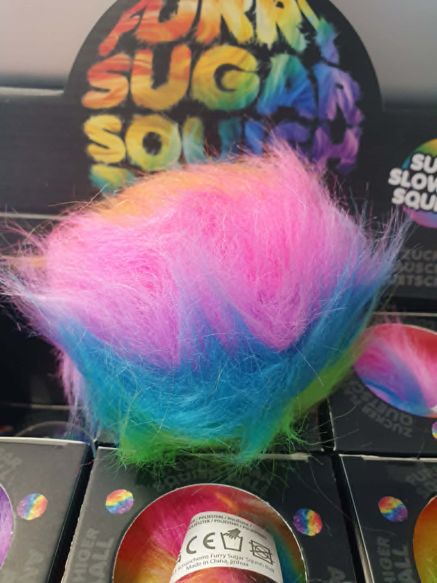 Scrunchems fury rainbow sugar maltose squish ball