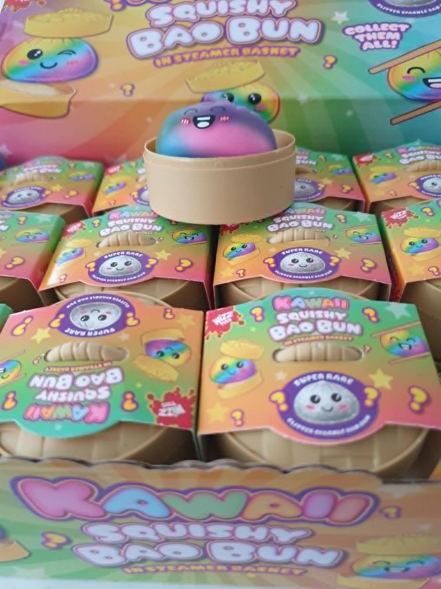 Rainbow mini dumplings