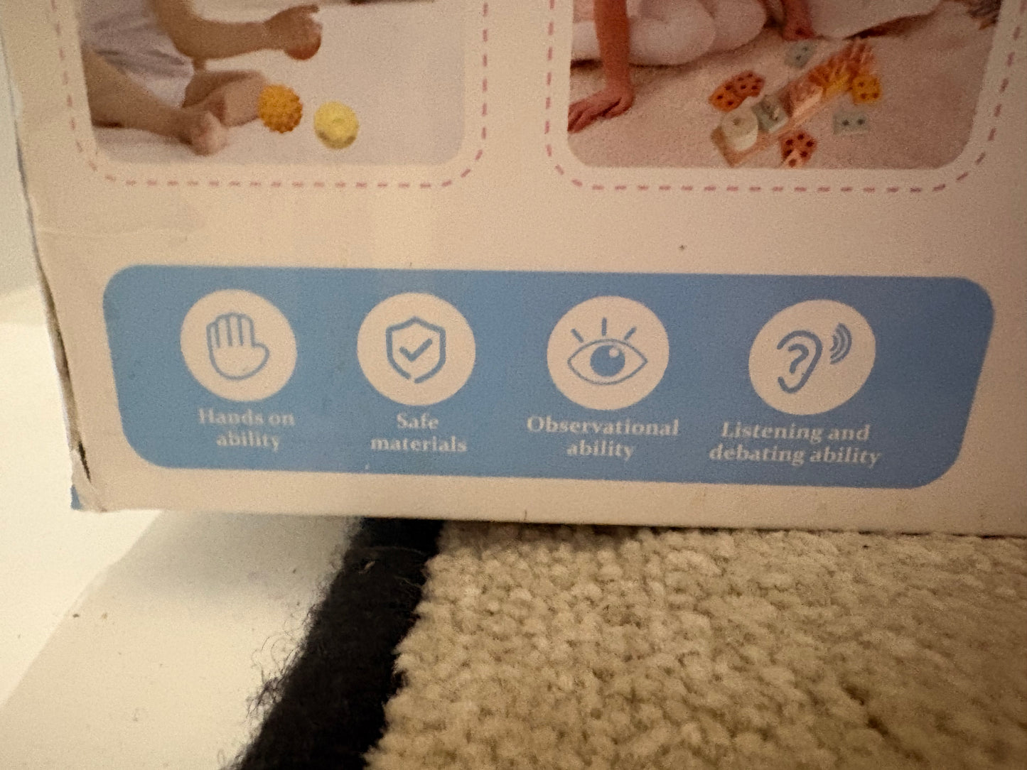 19 pieces wooden/vinyl baby sensory musical set