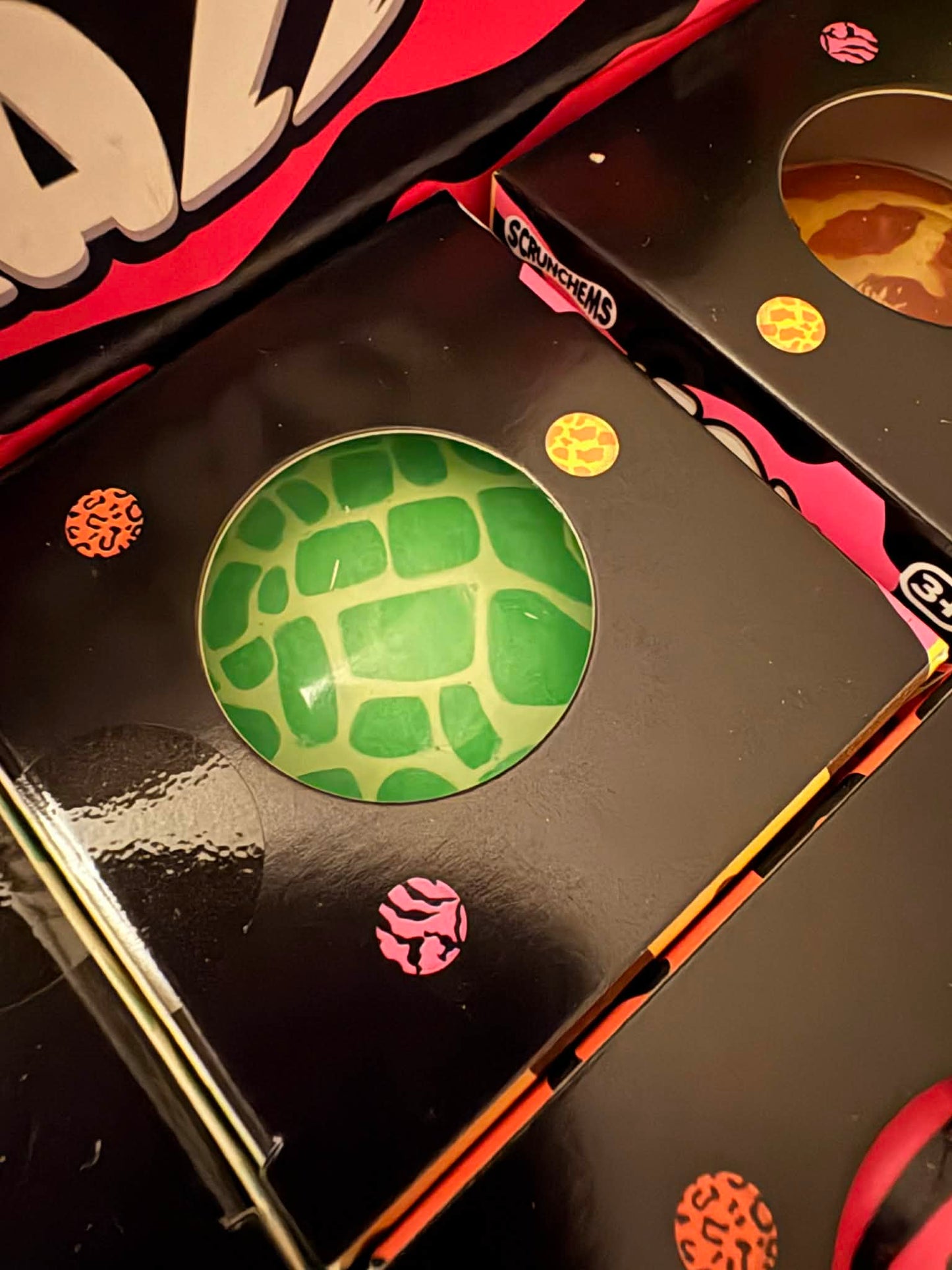 Neon safari squish ball