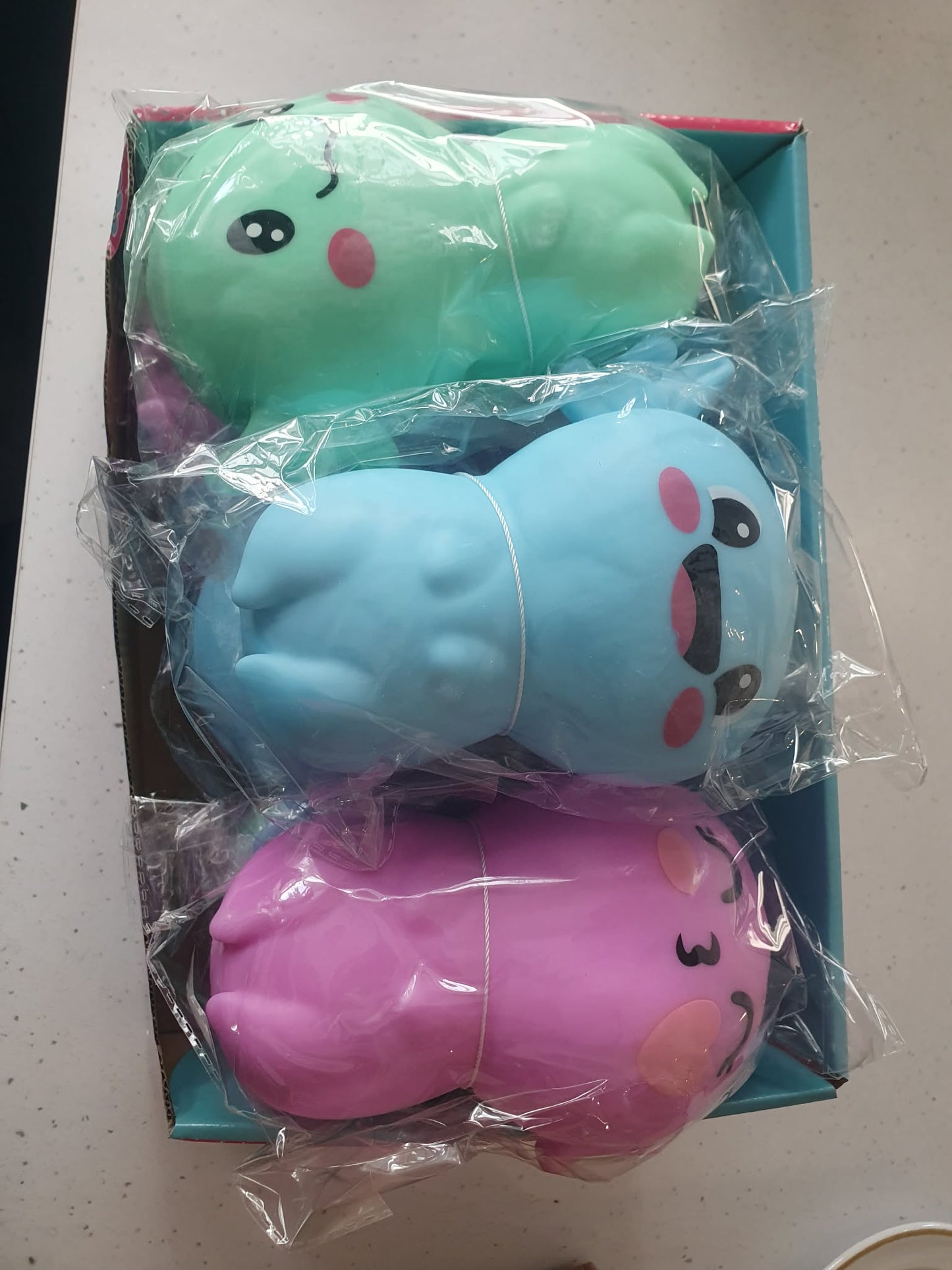 Jumbo squishy axolotl foam/dough filled