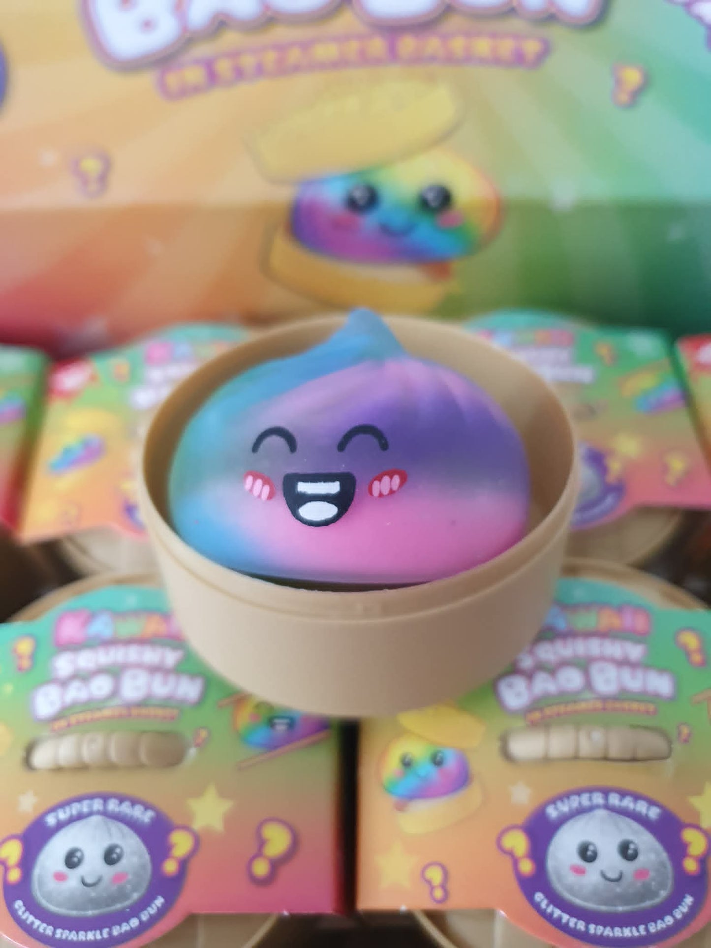 Rainbow mini dumplings