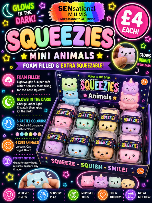 Glow In The Dark, animal Squishy