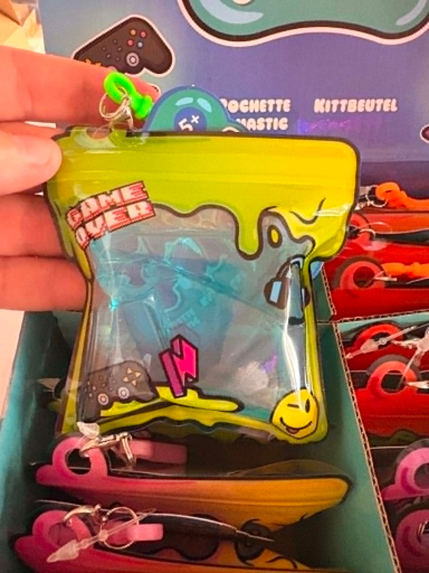 Putty Pouches, full of fun with a plastic clasp to attach to your bag