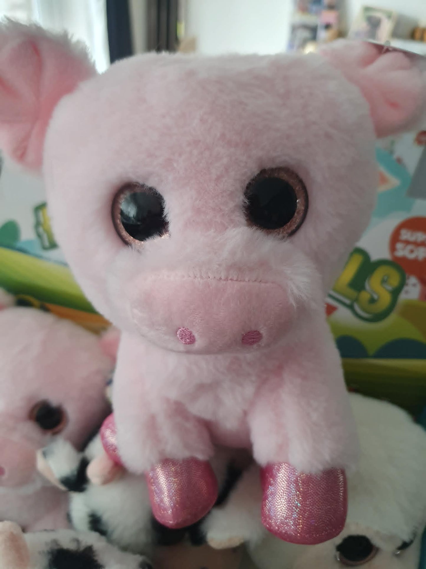 Farm animal plushies