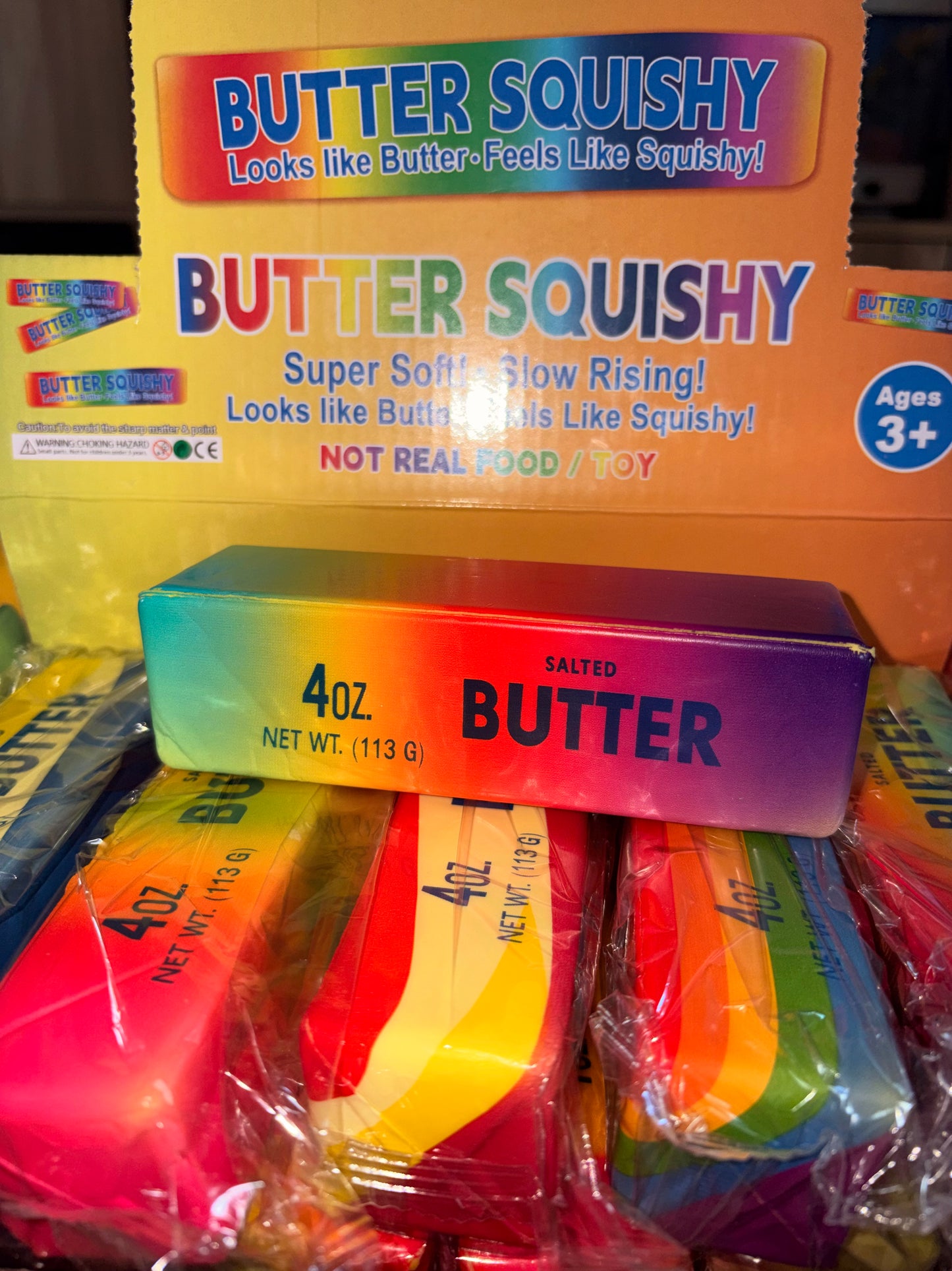 Rainbow slow rise butter squishy