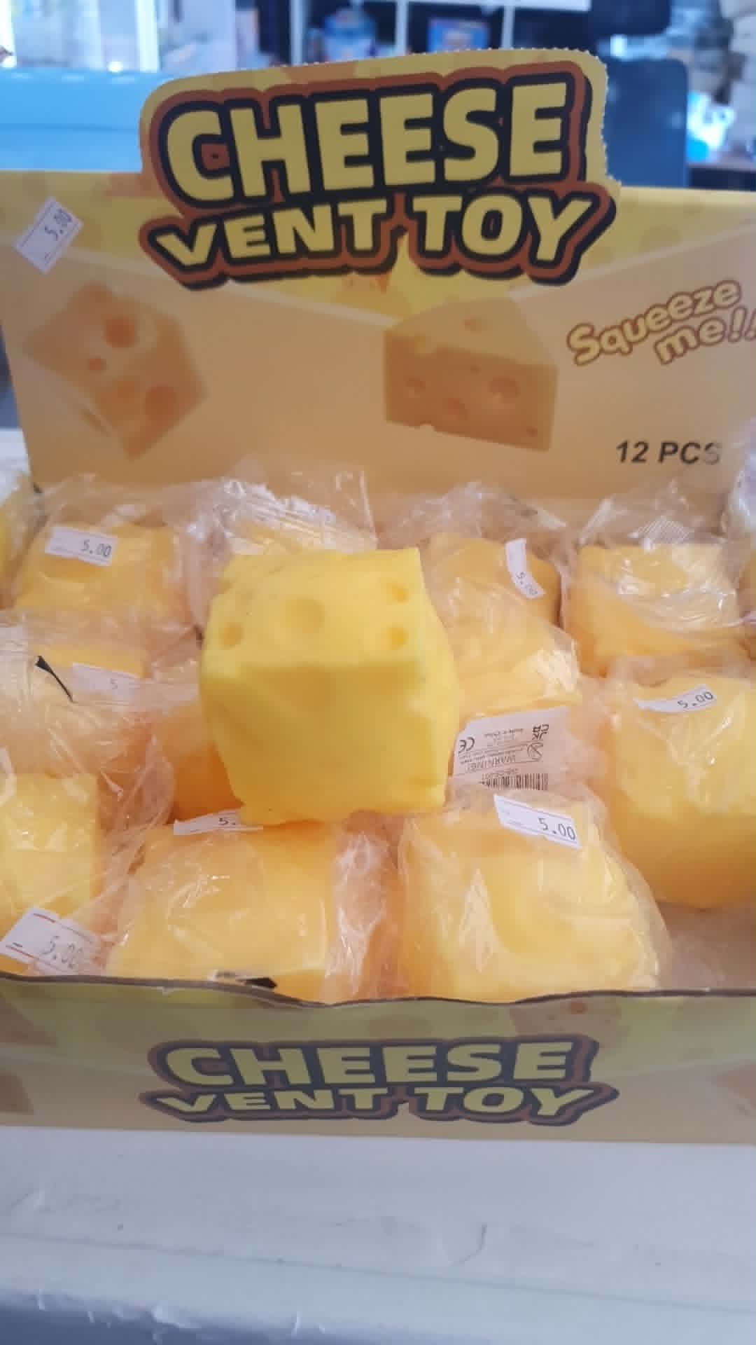 Square cheese foam filled squishy