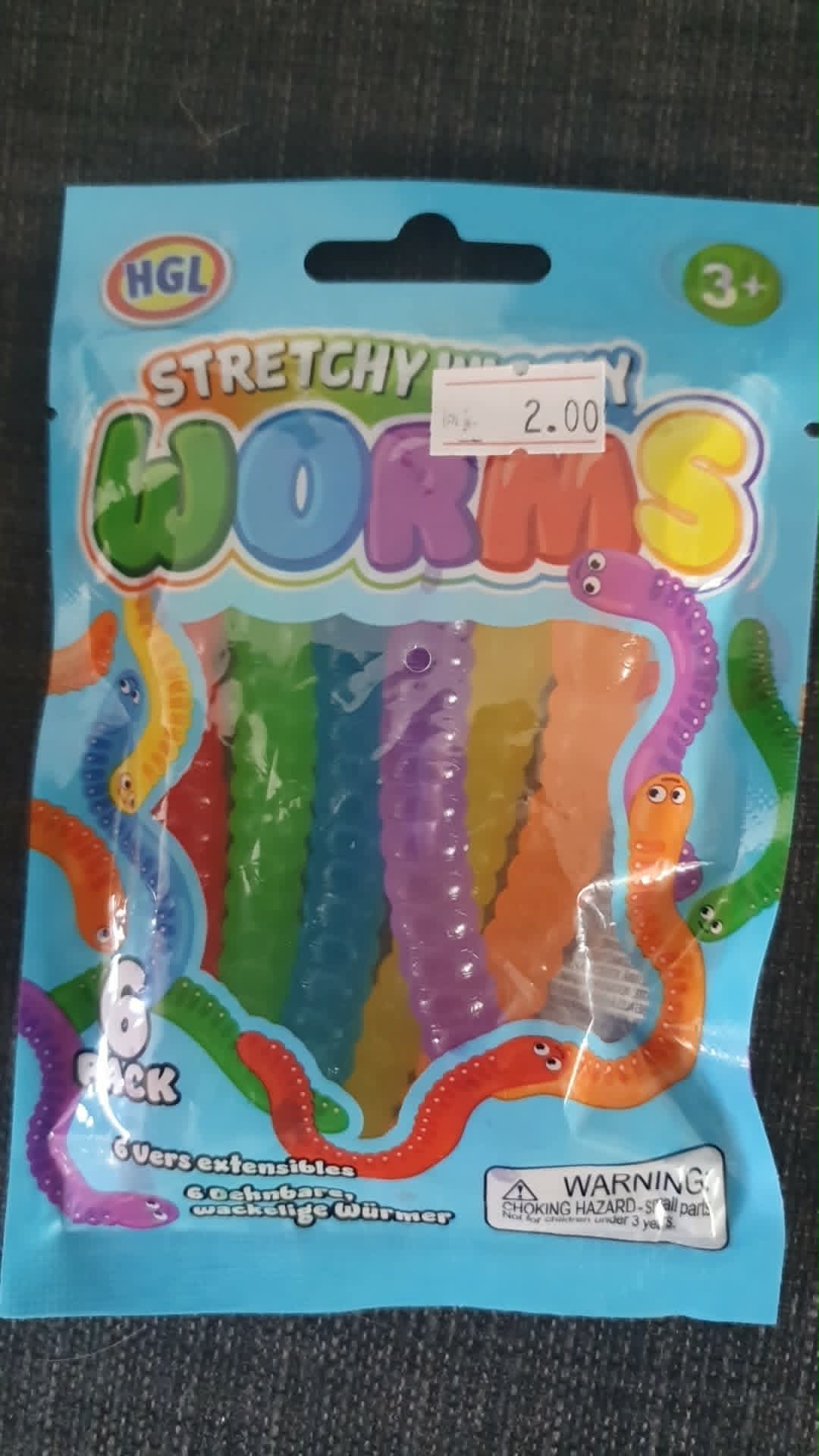 Worms stretchy squishy toy