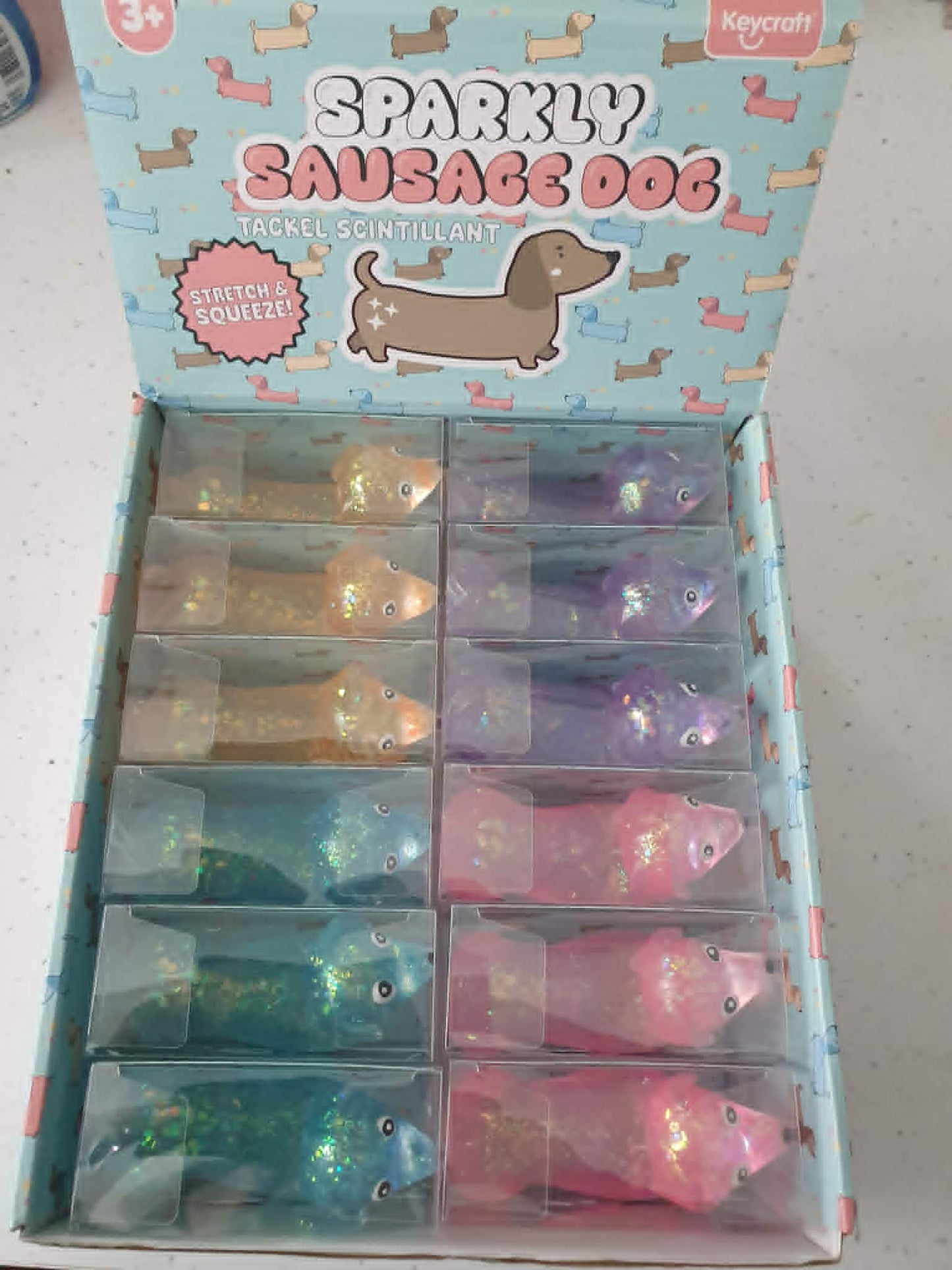Sausage Dog glitter sugar maltose squishy