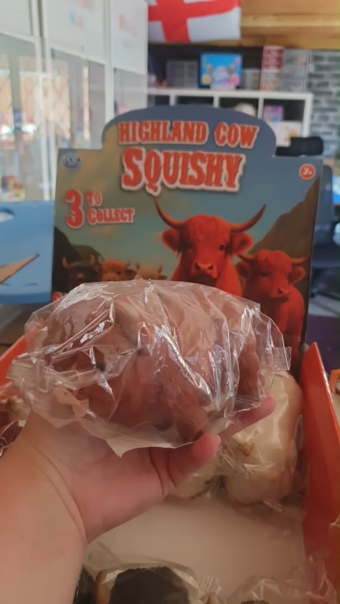 Highland cow squishy toy, adorable cute collectable