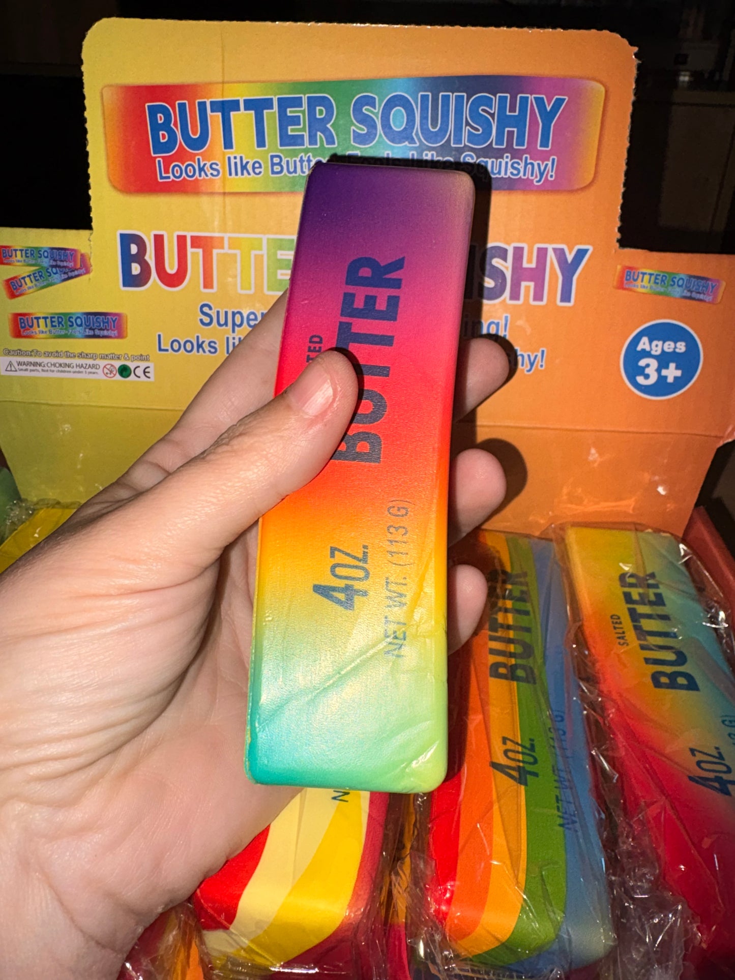 Rainbow slow rise butter squishy