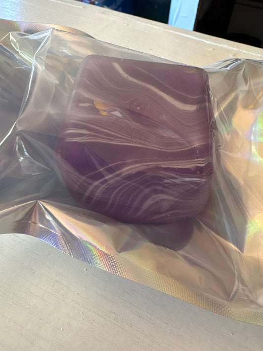 Purple Sugar marble cube (please read description)