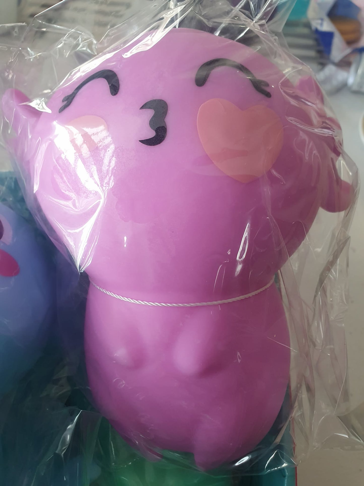 Jumbo squishy axolotl foam/dough filled