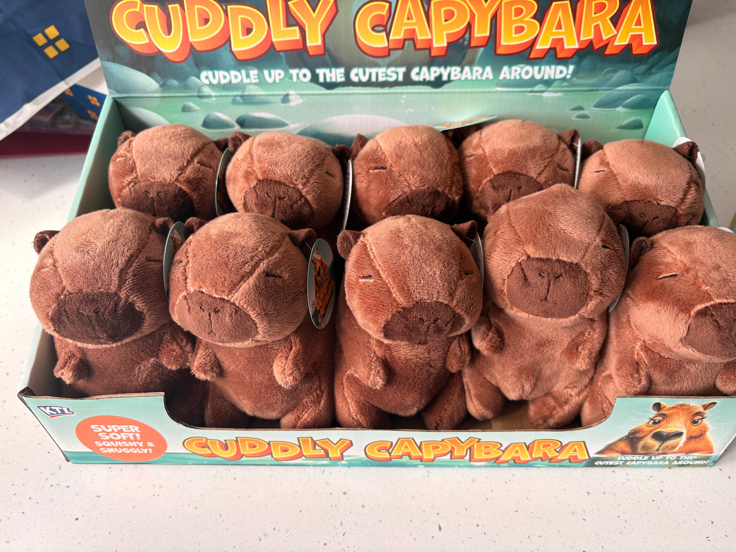 Cute capybara plush