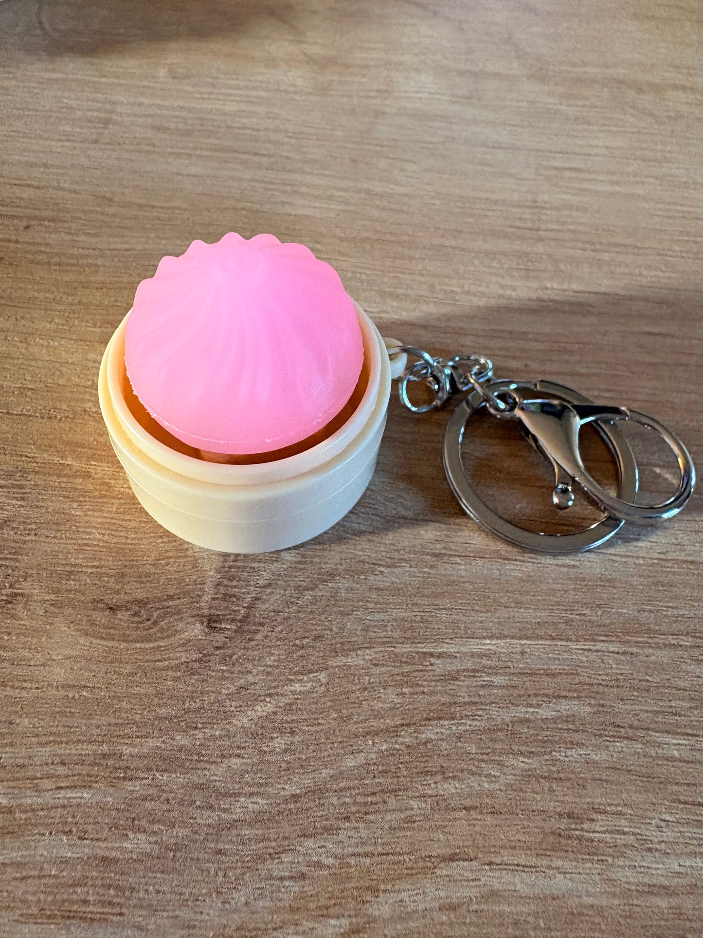 Light up dumpling clicker keyring