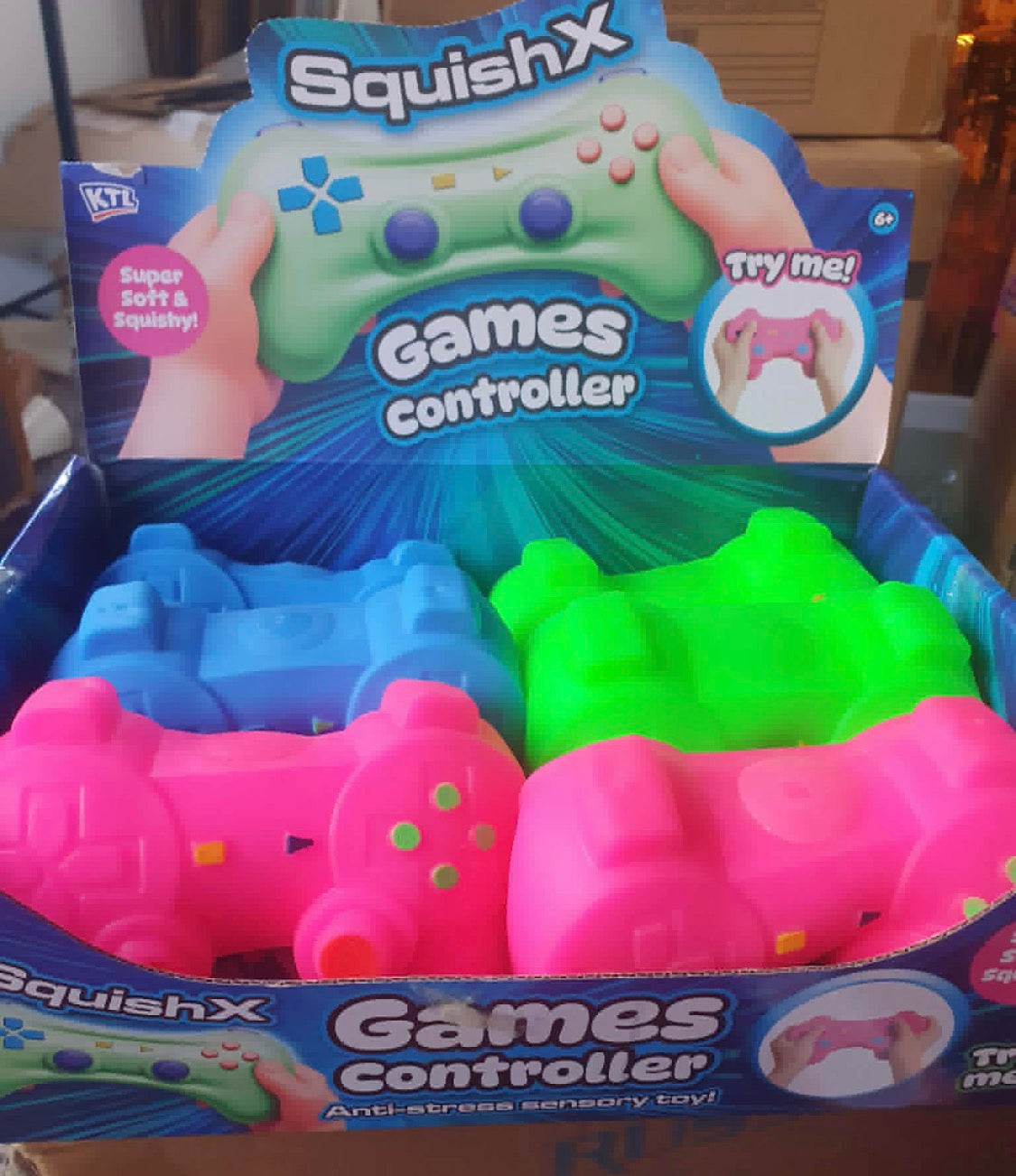 Giant super soft squishy game controller, 3 colours