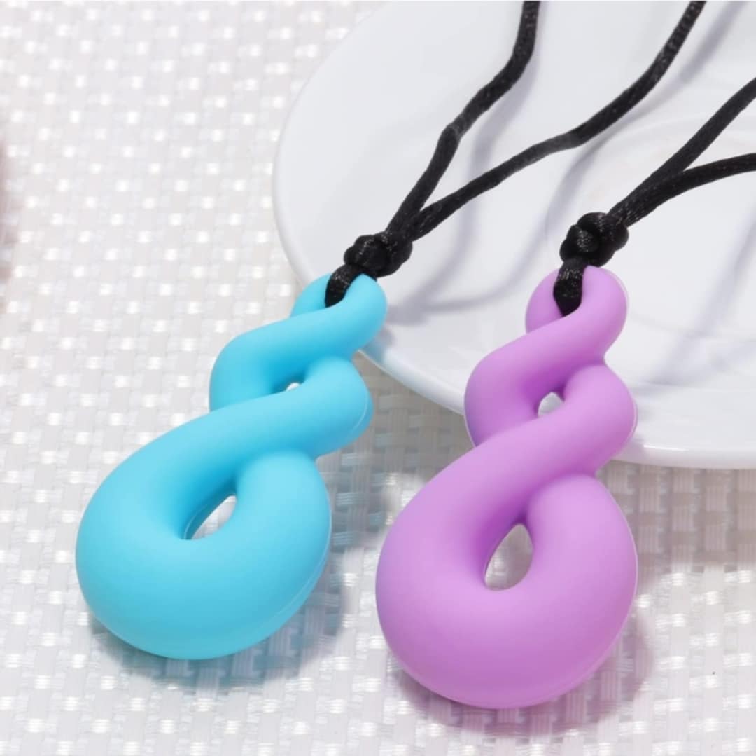 Twisted Chewy necklaces, for stress and anxiety