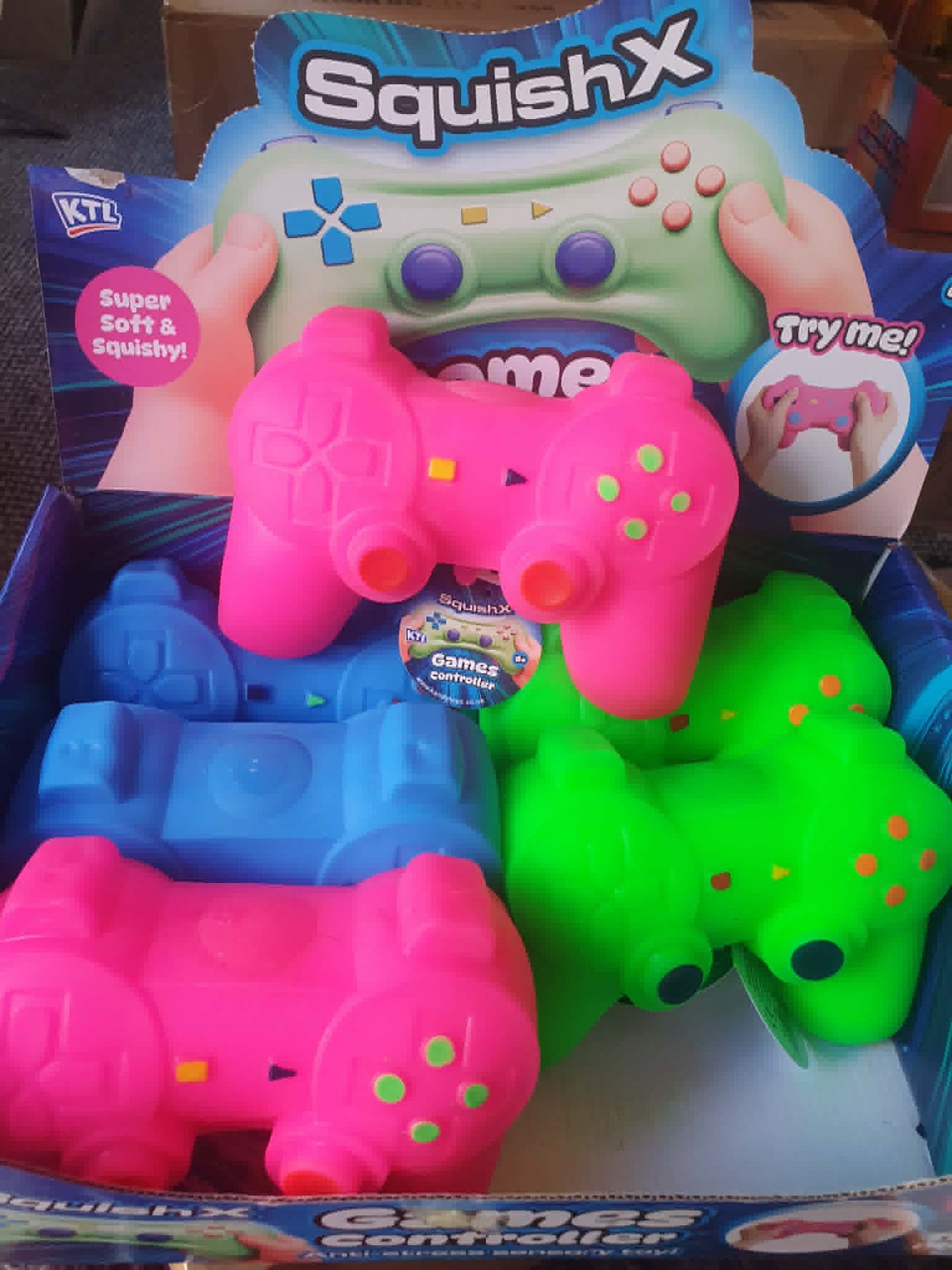 Giant super soft squishy game controller, 3 colours