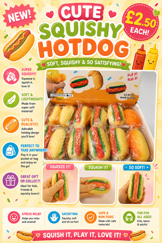 Hotdog soft squishy toy